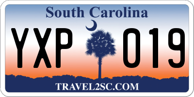 SC license plate YXP019