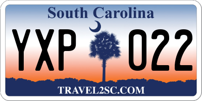 SC license plate YXP022