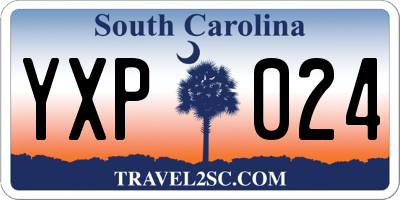 SC license plate YXP024
