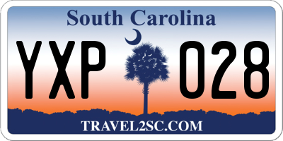 SC license plate YXP028