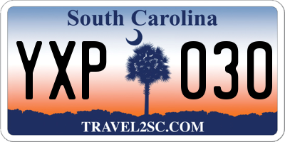 SC license plate YXP030