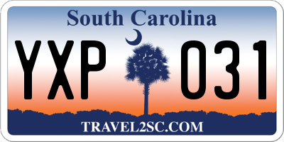 SC license plate YXP031