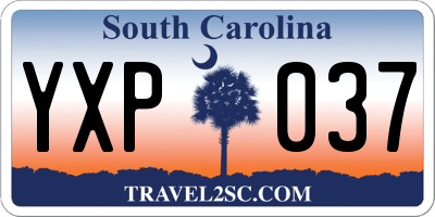 SC license plate YXP037