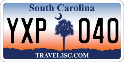 SC license plate YXP040
