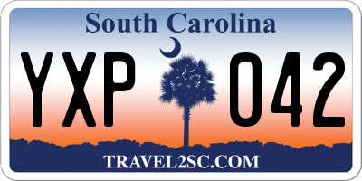 SC license plate YXP042