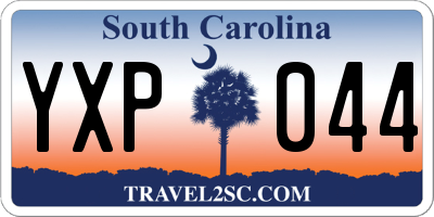 SC license plate YXP044