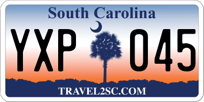 SC license plate YXP045