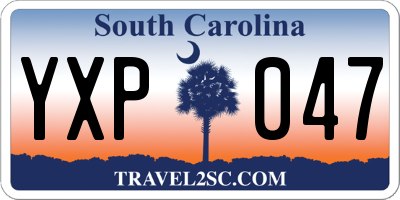 SC license plate YXP047