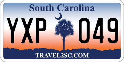 SC license plate YXP049