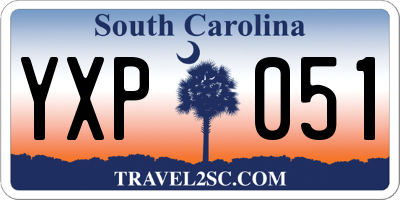 SC license plate YXP051
