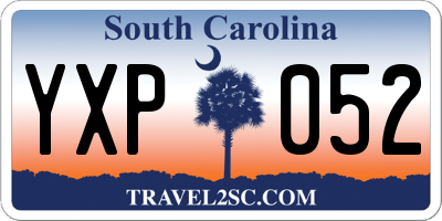 SC license plate YXP052