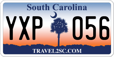 SC license plate YXP056