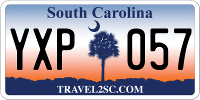 SC license plate YXP057