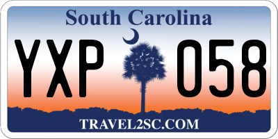 SC license plate YXP058