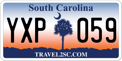 SC license plate YXP059