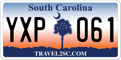 SC license plate YXP061