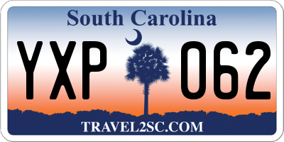 SC license plate YXP062