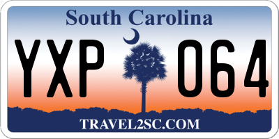 SC license plate YXP064