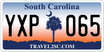 SC license plate YXP065