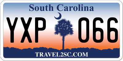 SC license plate YXP066