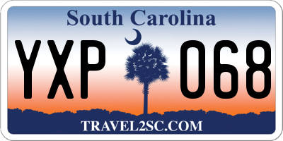 SC license plate YXP068