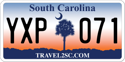 SC license plate YXP071