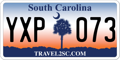 SC license plate YXP073
