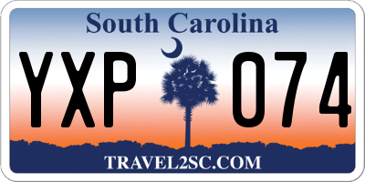 SC license plate YXP074