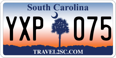 SC license plate YXP075