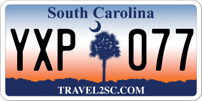 SC license plate YXP077