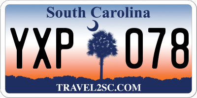 SC license plate YXP078