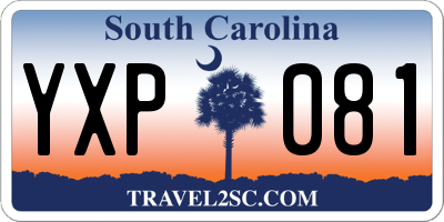 SC license plate YXP081
