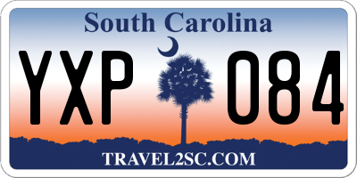 SC license plate YXP084