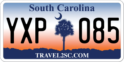 SC license plate YXP085