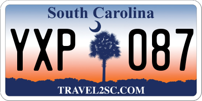 SC license plate YXP087