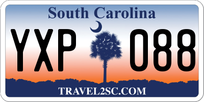 SC license plate YXP088
