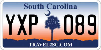 SC license plate YXP089