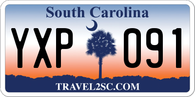 SC license plate YXP091