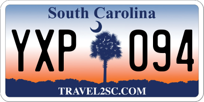 SC license plate YXP094