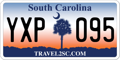 SC license plate YXP095