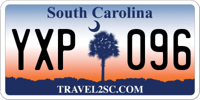 SC license plate YXP096