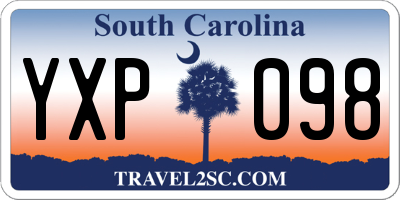 SC license plate YXP098