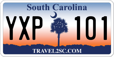 SC license plate YXP101
