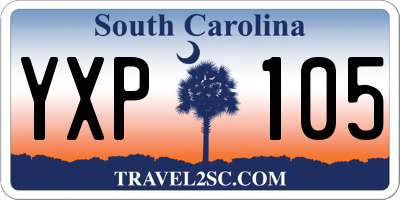 SC license plate YXP105