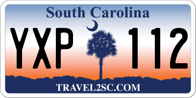 SC license plate YXP112