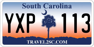 SC license plate YXP113
