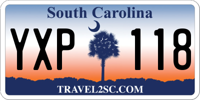 SC license plate YXP118