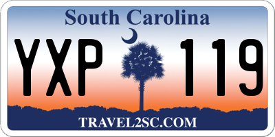 SC license plate YXP119
