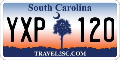 SC license plate YXP120