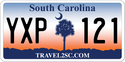 SC license plate YXP121